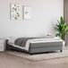 Maison Exclusive - Cadre de lit avec sommier tapissier, gris foncé, 140 x 190 cm, textile