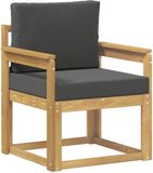 vidaXL Buitensofa Polyester Wit en Anthraciet