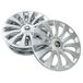 Skoda 5JA071455A Wieldoppen (4 stuks) Costa 15 inch, voor velgen van staal, 6Jx15, zilverkleurig