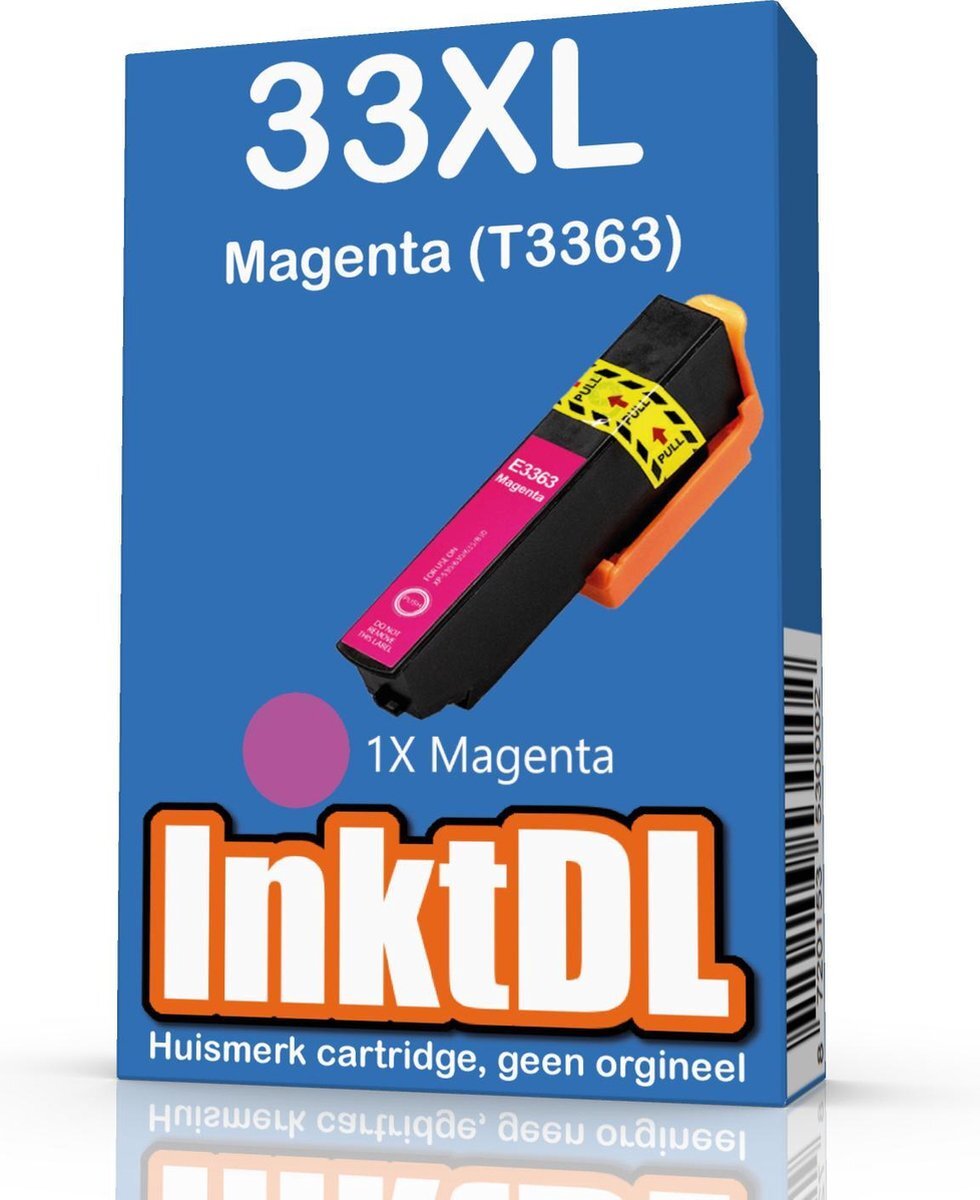 InktDL Compatible inktcartridge voor Epson 33XL | Magenta (T3363)