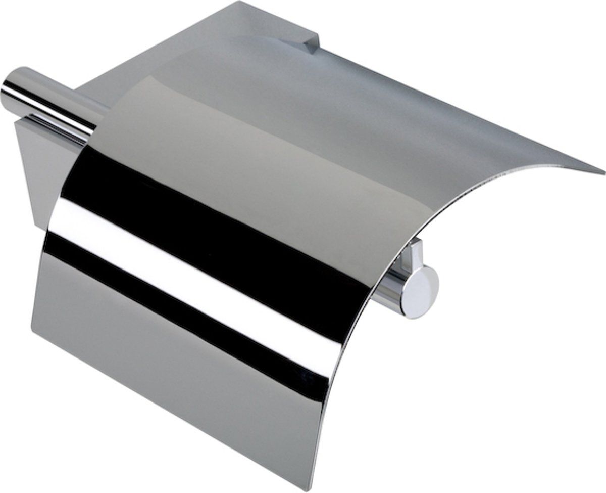 Geesa Nexx closetrolhouder met klep chroom