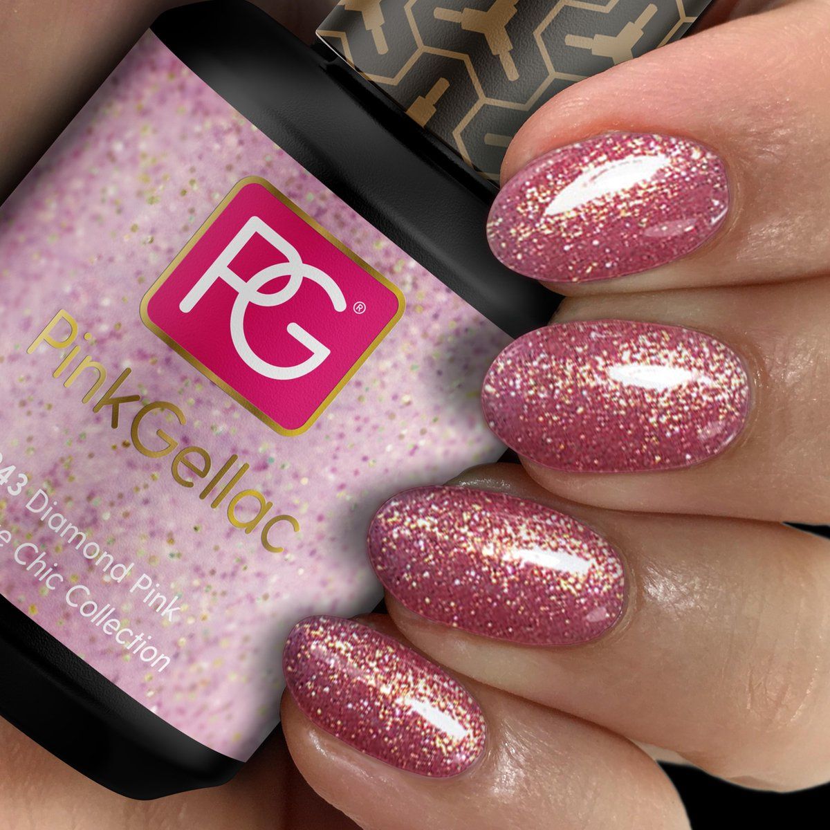 Pink Gellac - Diamond Pink - Gellak - 15ml - Vegan - Roze - Glanzend