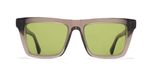 Mykita Lome Lunettes de soleil unisexe marron carrées vert 54mm