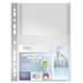 D.RECT 10 stuks brede brochurehoezen met klep, documentenhoezen, 170 µm/microfoon/micron dikte: 0,17 mm, A4, glashelder