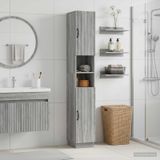 Prolenta Maison Exclusive Armoire de salle de bain exclusive, modèle HOORN, avec étagère ouverte, finition Sonoma gris