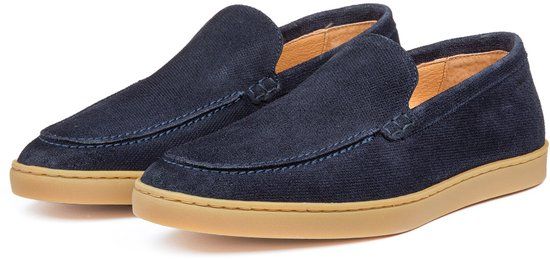 VANLIER Zand Beige Suède Lugano Loafer Heren 44