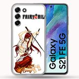 Beschermhoes Samsung Galaxy S21 FE / S21FE Manga Fairy Tail Erza Beschermhoes