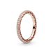 Pandora 180963CZ-52 - Ring (sieraad) - Verguld metaal - Rosékleurig - Zirkonia - Maat 52
