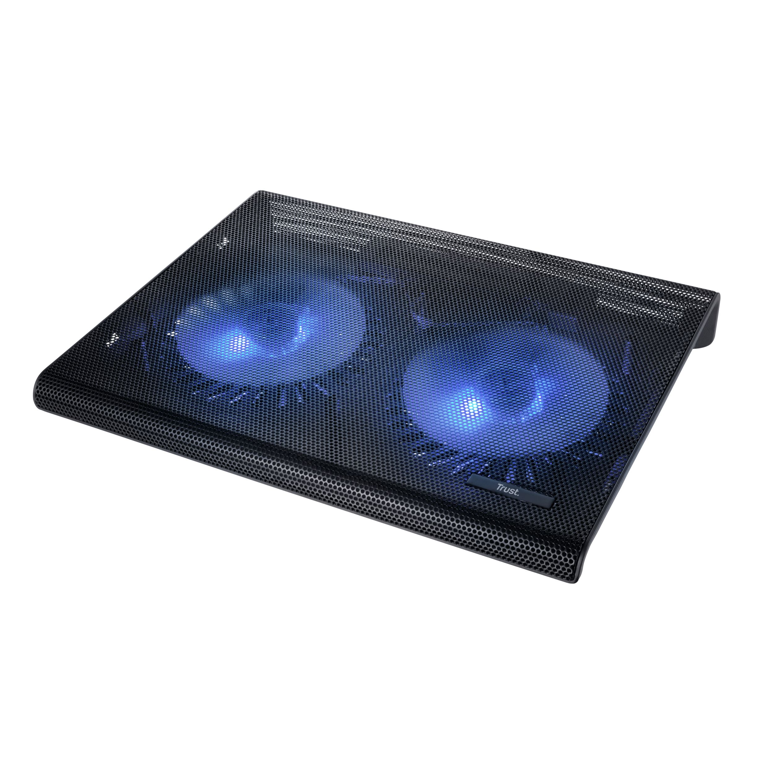 Trust Azul Laptop Cooling Stand - Black - Blue LED - Up to 17.3"