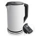 Arendo - Waterkoker - Snelkoken - Temperatuurselectie van 40° tot 100° - of 4 vooraf ingestelde temperaturen - Elegant model - 1,5 L 2200 W - BPA vrij - Wit mat