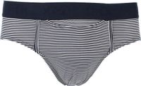 HOM Simon mini briefs HO1 (1-pack) - herenslip met horizontale gulp - donkerblauw gestreept