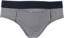 HOM Simon mini briefs HO1 (1-pack) - herenslip met horizontale gulp - donkerblauw gestreept