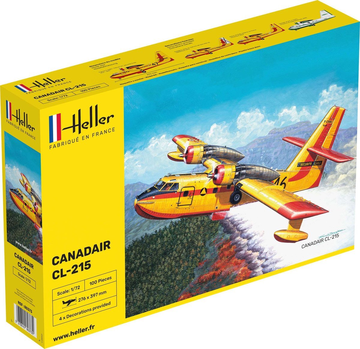 Heller 80373 Canadair CL-215 modelbouwset, grijs