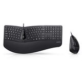 Perixx Periduo-505 Ergonomisch Split Toetsenbord en Verticale Muis Combo