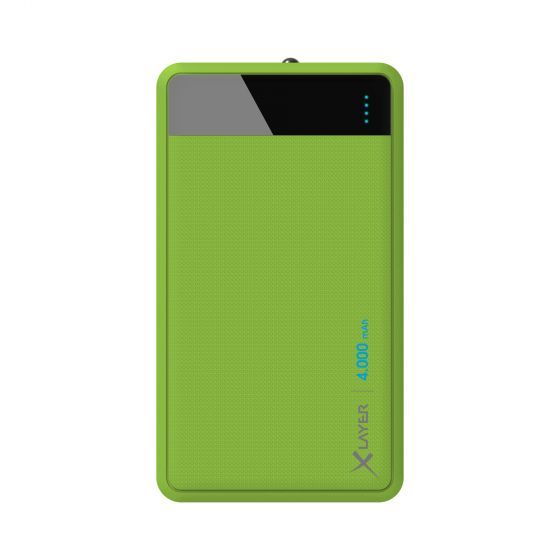 XLayer Colour Line Powerbank - 4000 mAh - Groen