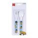 Inde Minions bestekset, melamine, 2 stuks