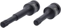 KS TOOLS 1/2" Speciale Krachtbit Dopset Veeltand 2-delig - 515.0595