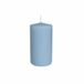Cereria Di Giorgio - 12 waskaarsen - diameter 6 cm hoogte 10 cm - kleur dusty blue - brandduur 48 uur - ongeparfumeerd