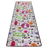 Yogamat, kleurrijk