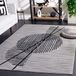 Safavieh Bohemian Indoor Hand Tufted Abstract Collection, ABT340, in Ivory / Charcoal, 60 X 91 cm