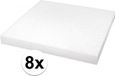 Rayher hobby materialen Styrofoam - 8x - sheet - square - 40 x 40 x 4 cm