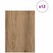 vidaXL Decorpanelen 12 stuks Artisanaal eiken 21 x 30 x 0,27 cm