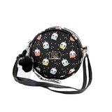 Karactermania Oh My Pop! Pandicorn-Ronde Crossbody Tas Zwart Polyester Kinderen Unisex