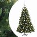 vidaXL Kunstkerstboom met kerstbal 150 cm 150 LED's Warmwit