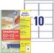 Avery Zweckform L4744REV-65 Universele etiketten 96 x 50.8 mm Papier Wit 65 vellen Weer verwijderbaar Inkjet, Laser