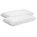 Pikolin Home - Set van 2 visco-elastische hotelkussens - Hypoallergeen, dubbele hoes, hoge stevigheid, zijslaapkussen, zacht en ademend, 60 x 35 cm