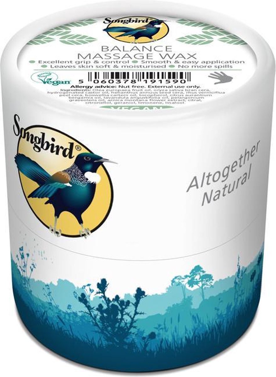 Songbird Vegan Balance Massage Wax 100 gr