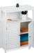 Merkloos Relaxdays Badkamerkast op poten, verstelbare plank, wit - ca. 80 x 60 x 29 cm