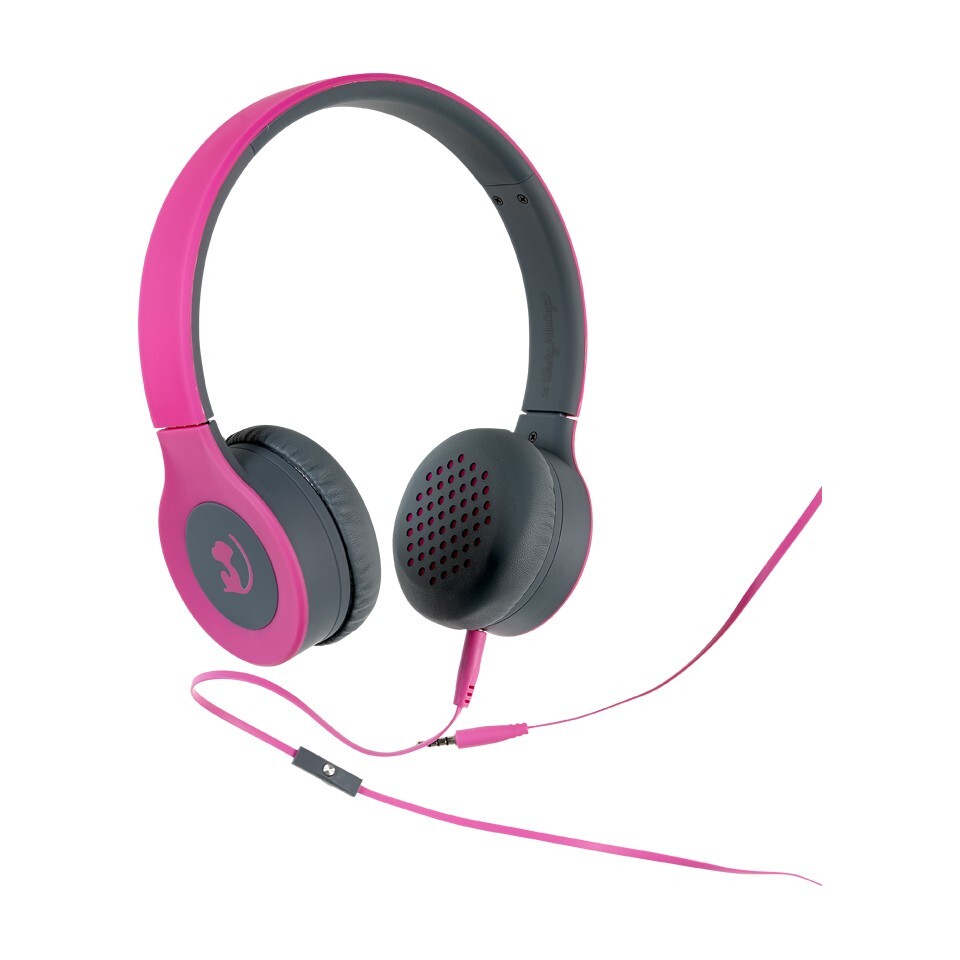Wonky Monkey on-ear headset Roze roze