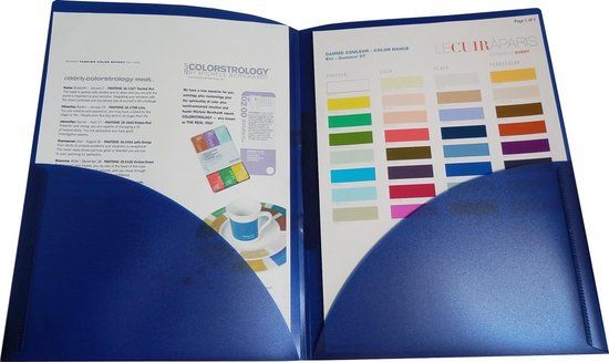 EXXO-HFP Portfolio Offer Folder - A4 - 2 Compartments - Blue - 3 Pack
