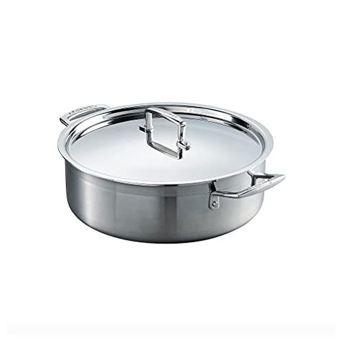 Le Creuset Roestvrijstalen sauteuse, 3-laags, 28 cm, 96100928000000