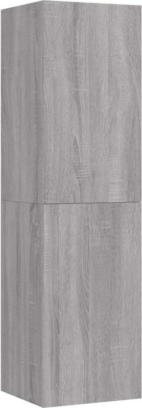 vidaXL Tv-wandmeubel 30,5x30x110 cm grijs sonoma eikenkleurig