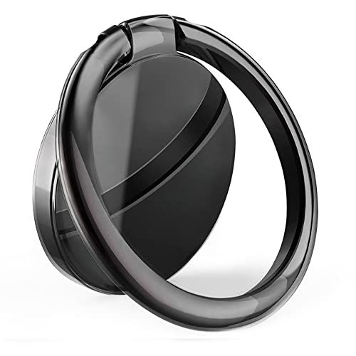 YGKJ Ringhouder voor mobiele telefoon, 360 graden draaibaar, universeel, zwart