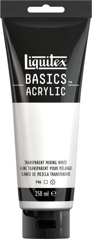 Liquitex Basics Acrylverf Transparent Mixing White – 250 ml
