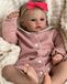 Reborn-pop 50 cm, silicone, fille, avec accessoires