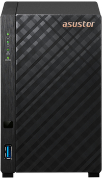 Asustor Drivestor 2 Lite AS1102TL NAS Server - Mini Tower - Realtek RTD1619B - 1GB RAM - 0TB - Black