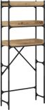 vidaXL - Wasmachineplank - Artisan - Eiken - 67 x 25 x 163 cm - Bewerkt hout