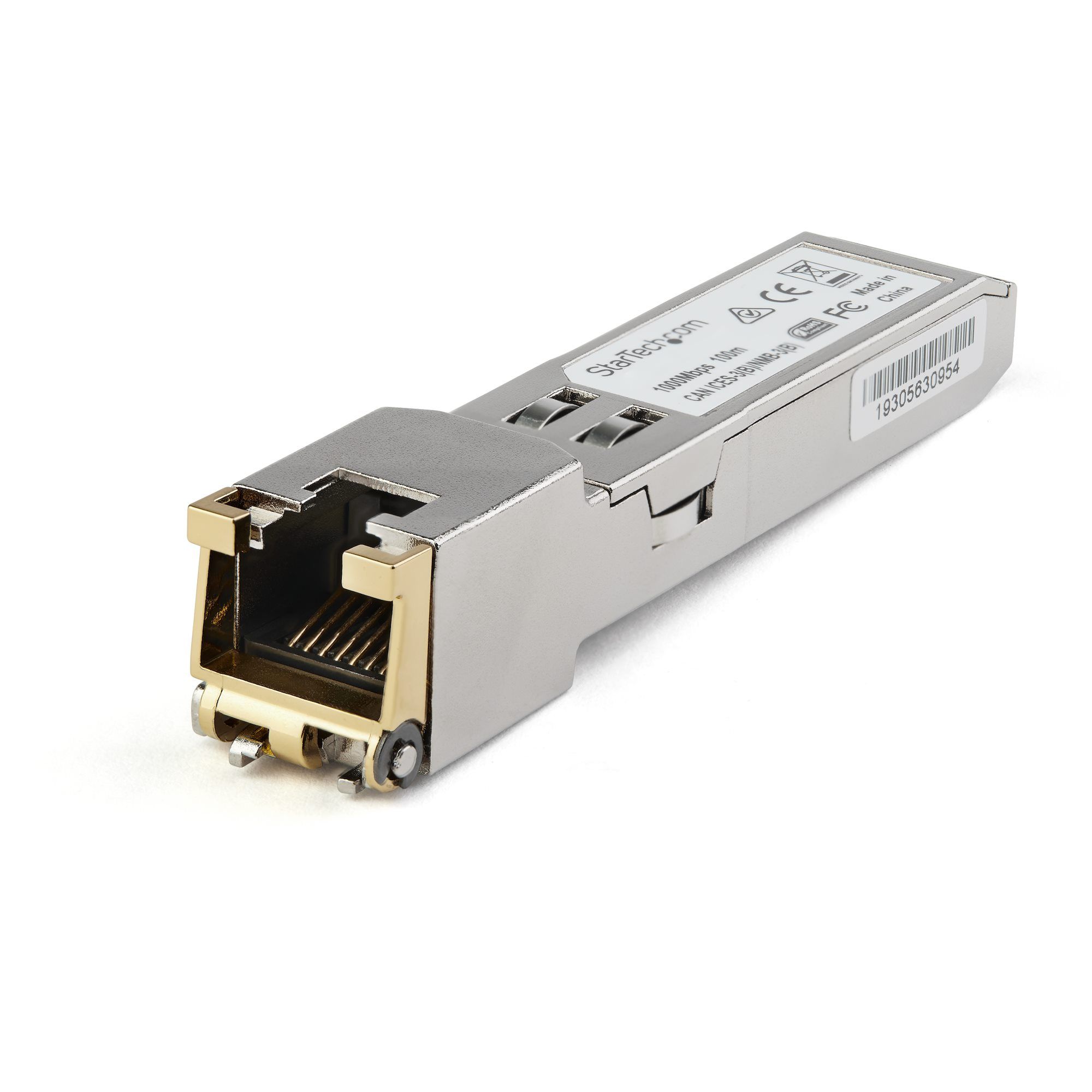 StarTech.com SFP transceiver module - 1000BASE-T - Cisco GLC-TE compatible - High Temperature