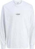 JACK&JONES ESSENTIALS JJESOHO TEE LS CREW NECK NOOS Heren T-shirt Lange Mouw Katoen Wit M