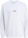 JACK&JONES ESSENTIALS JJESOHO TEE LS CREW NECK NOOS Heren T-shirt Lange Mouw Katoen Wit M