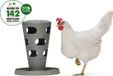 Beeztees Voertoren - Kippenvoerbak - 100% Gerecycled Plastic - 30x30x36 cm