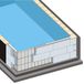 Trend Pool TrendStone Basis Set | Rechthoekig zwembad 500 x 300 x 150 cm | Kleur: Zand | Trap Variofit 58 links, inclusief zitbank