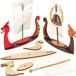 Baker Ross Vikingsboot knutselsets van hout (3 Stuk)