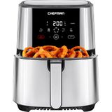 Chefman TurboTouch Air Fryer, de meest compacte en gezonde manier om olie te koken, one-touch digitale controles en shake herinnering voor de perfecte crispy en laag calorieverbruik, 5 Qt