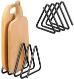Sans marque Étagère triangulaire pour planche à découper – Support pour planche à découper – Métal – Noir