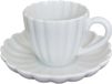Bricard Paris Espressoset - 12-delig - Wit - 125ml - Porselein - Kleine Koffiekopjes
